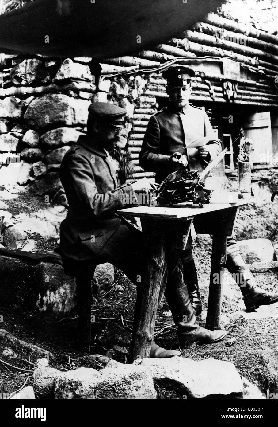 German typist, 1916 Stock Photo