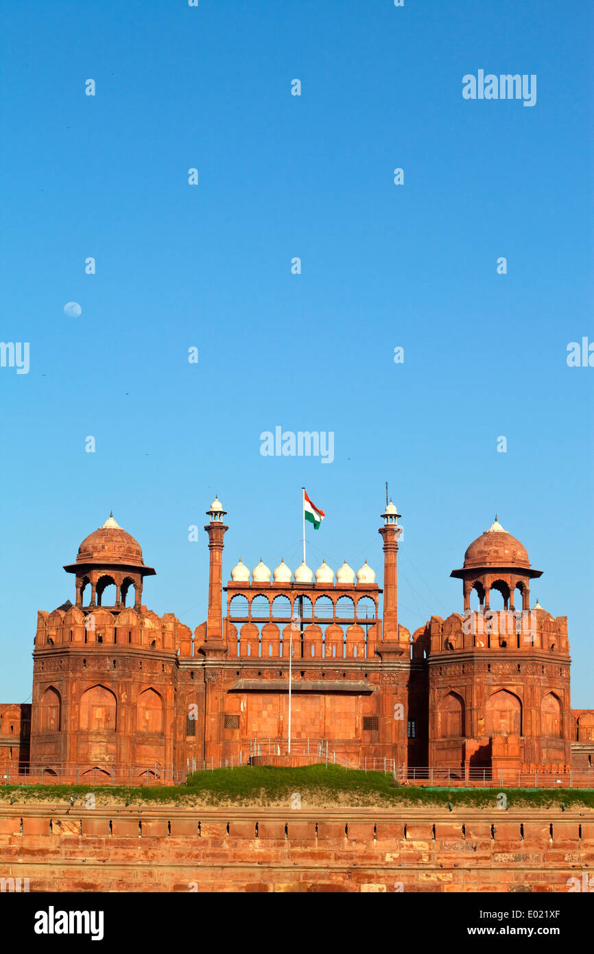 The Red Fort, Lal Qila, Old Delhi, India, Stock Photo