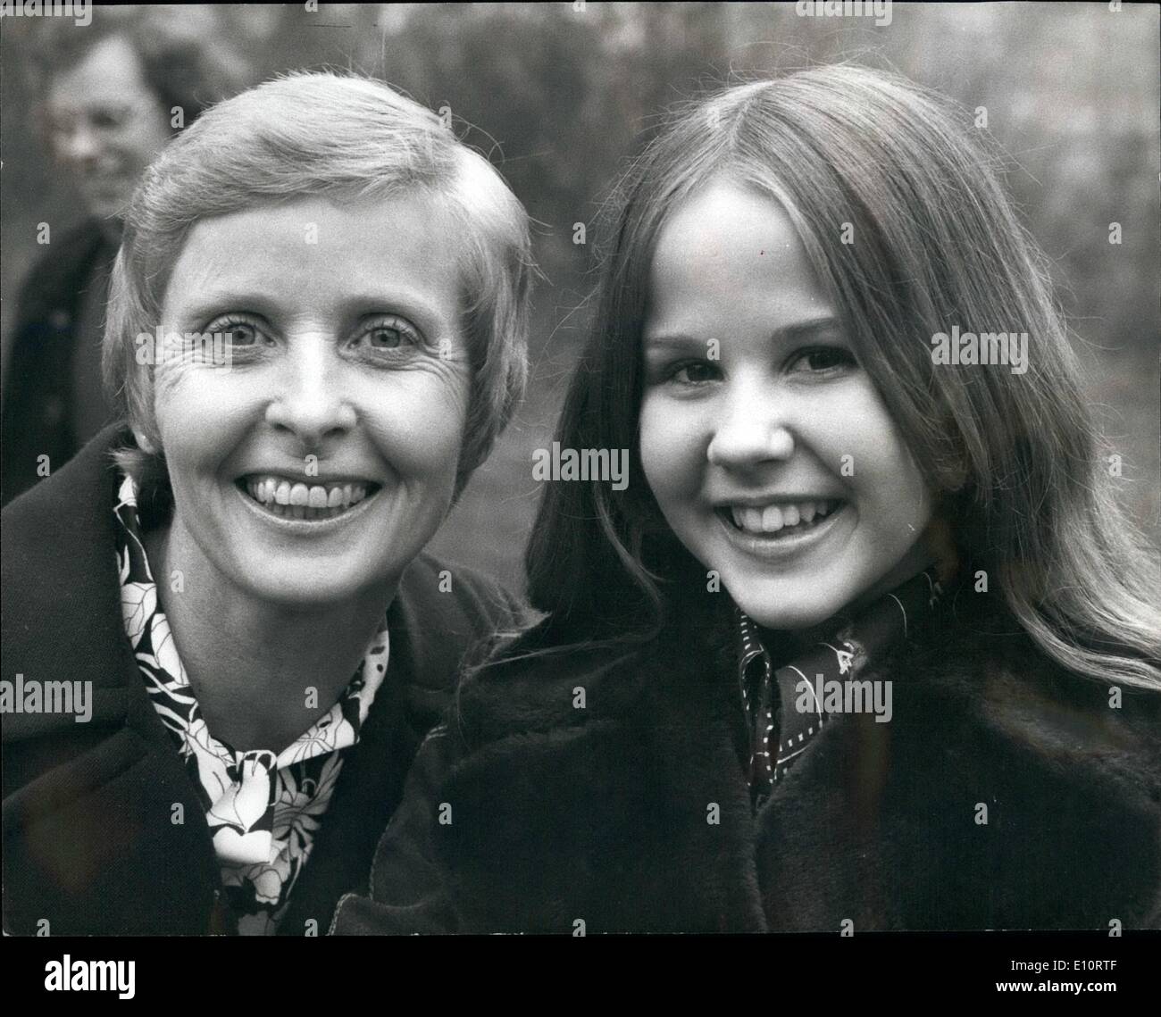 Mar. 03, 1974 - Young Star of ''The Exorcist'' in London; 15 year old actress Linda Blair star of the film ''The Exorcist'' is in London for a brief visit. She plays the part of a devil possessed girl in the film which is now being shown in London. Linda, a junior high school student from Westport, Connecticut, has been nominated for an Academy Award. Photo Shows Linda Blair pictured in London yesterday with her mother, Mrs. Eleanor Blair, Stock Photo