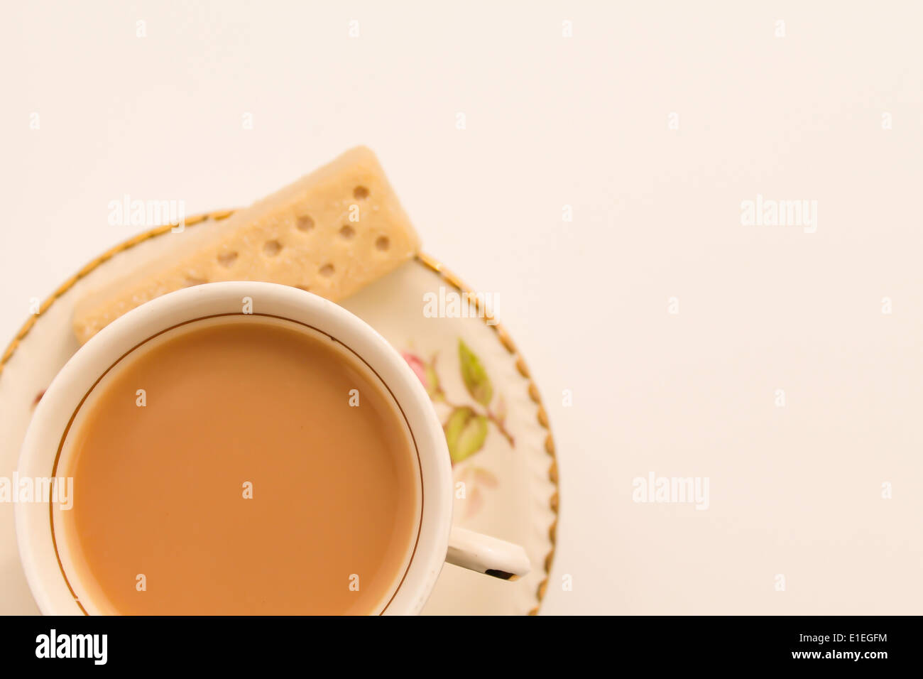 English Tea and Biscuit Stock Photo