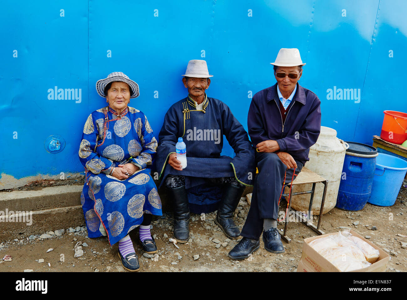 Mongolia, Ovorkhangai, Kharkhorin, local market Stock Photo