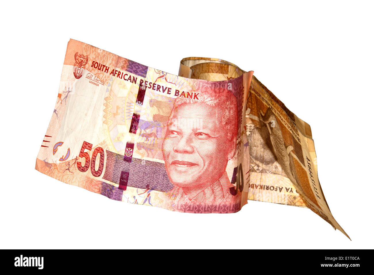 Nelson Mandela fifty rand south African bank note Stock Photo