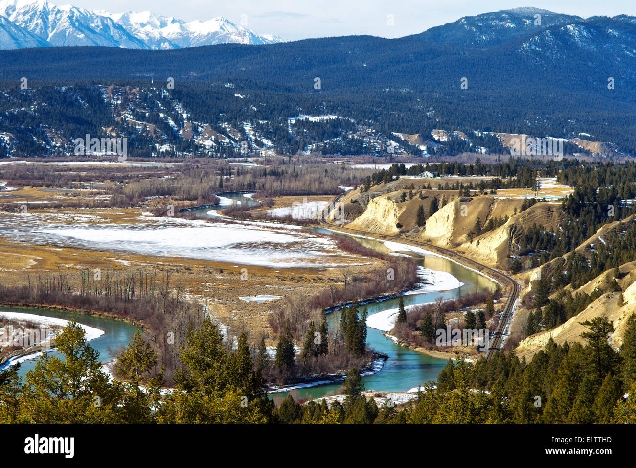 Radium, British Columbia, Canada Stock Photo