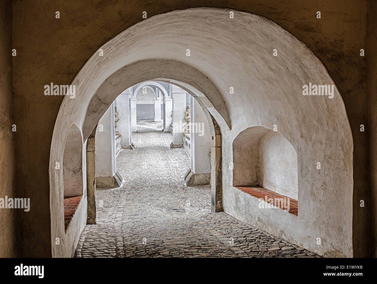 Cesky Krumlov, Czech Republic, passageway, castle interior, Krumlov Castle, Stock Photo