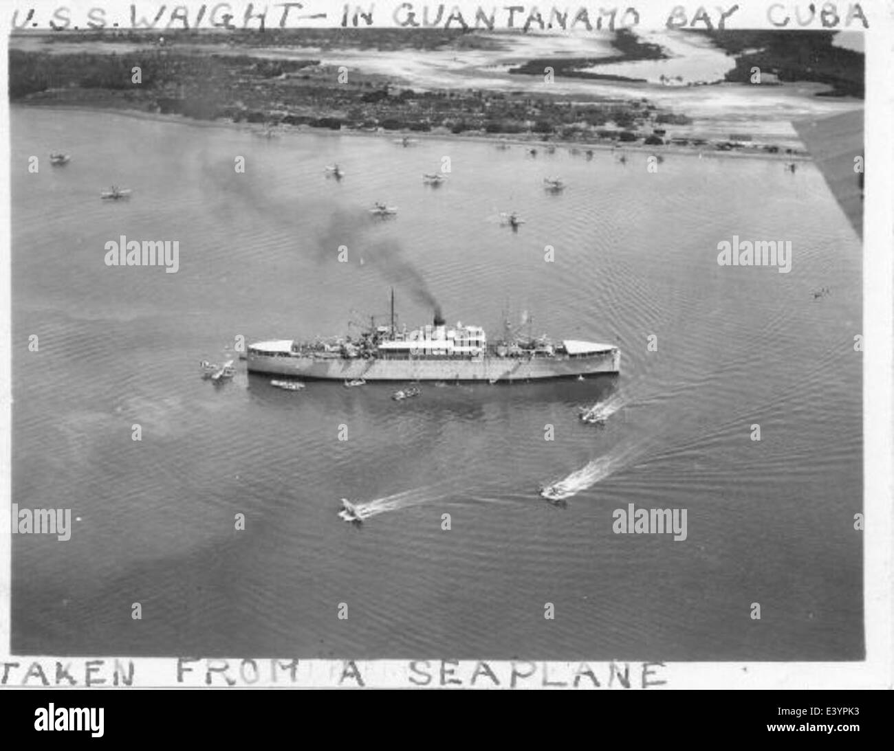 USS Wright AZ/AV-1 Stock Photo