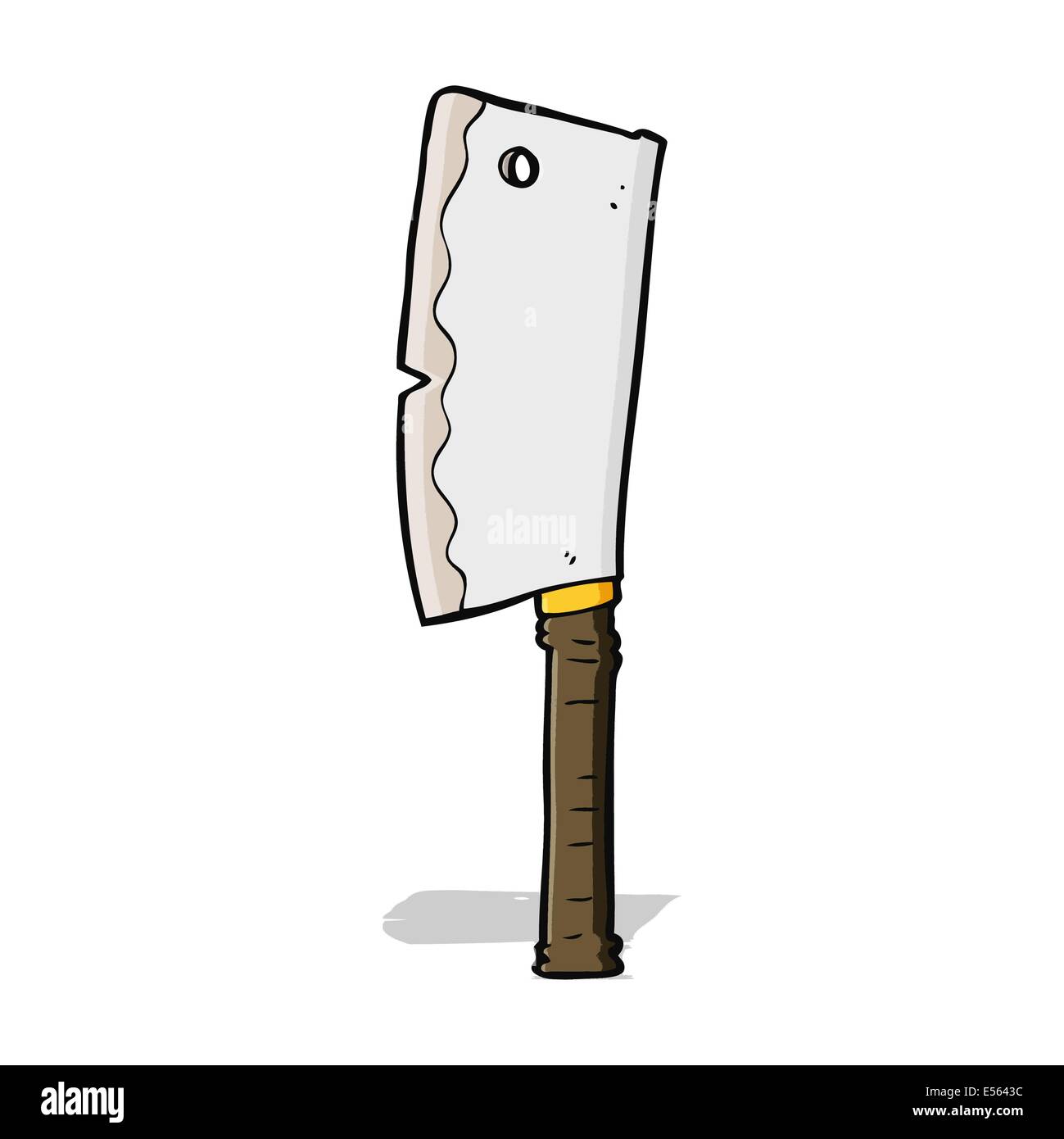 cartoon meat cleaver Stock Vector