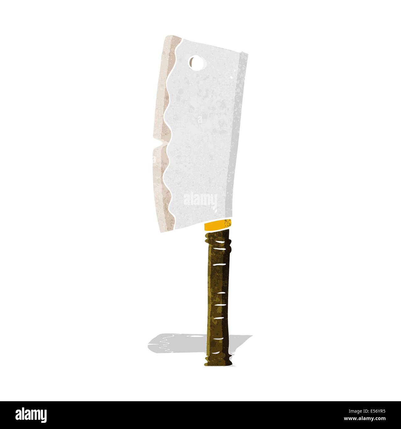 cartoon meat cleaver Stock Vector