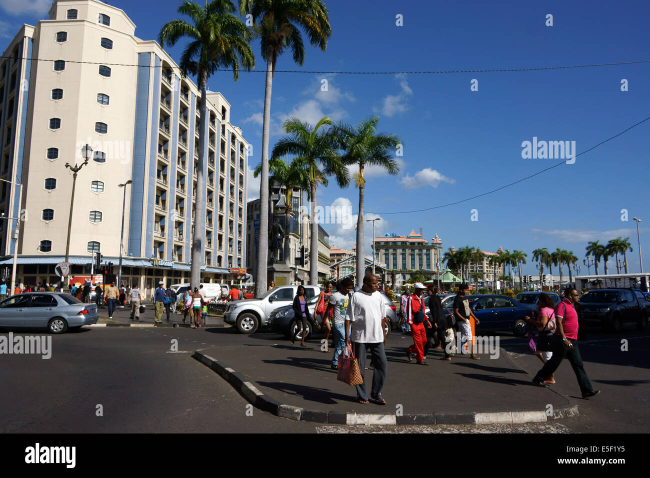 Port Louis, capital of Mauritius Stock Photo