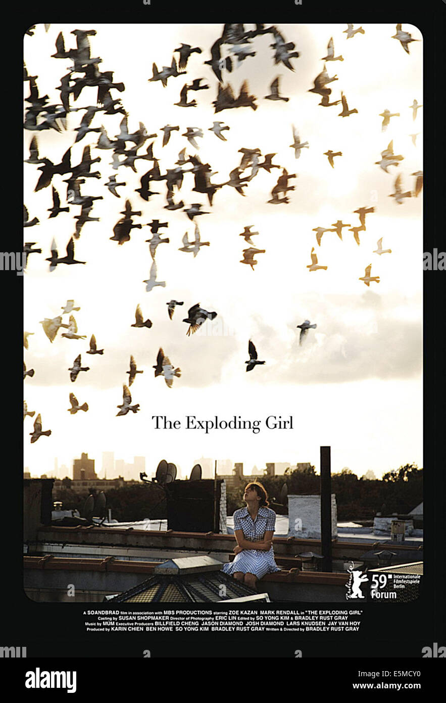 THE EXPLODING GIRL, Zoe Kazan, 2009. ©Oscilloscope Laboratories/Courtesy Everett Collection Stock Photo