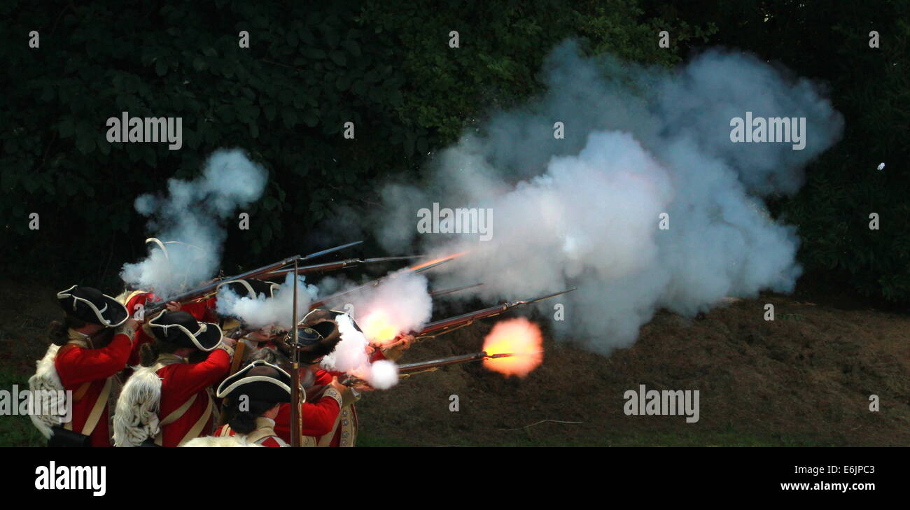 Musket fire Stock Photo