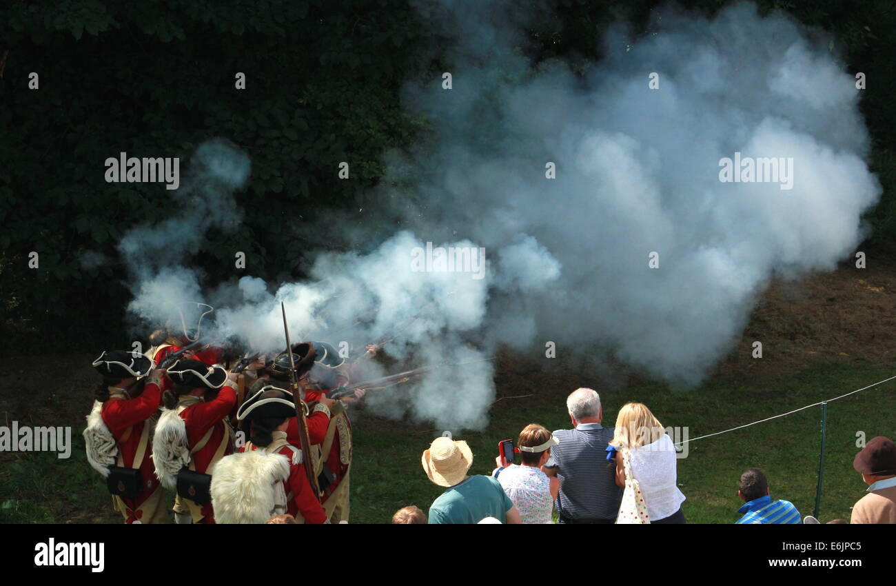 Musket fire Stock Photo