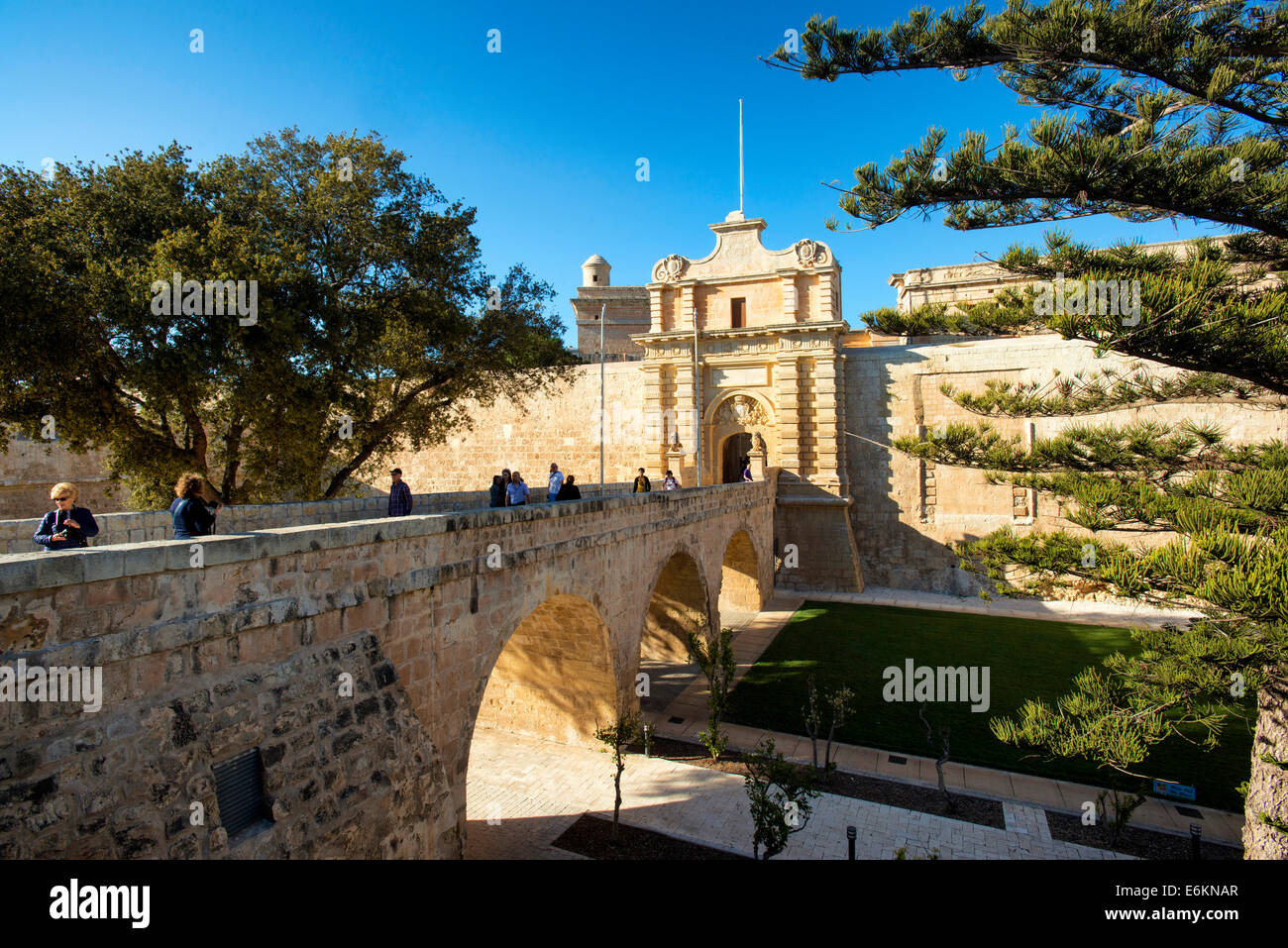 Main Gate, Mdina, Malta, Stock Photo