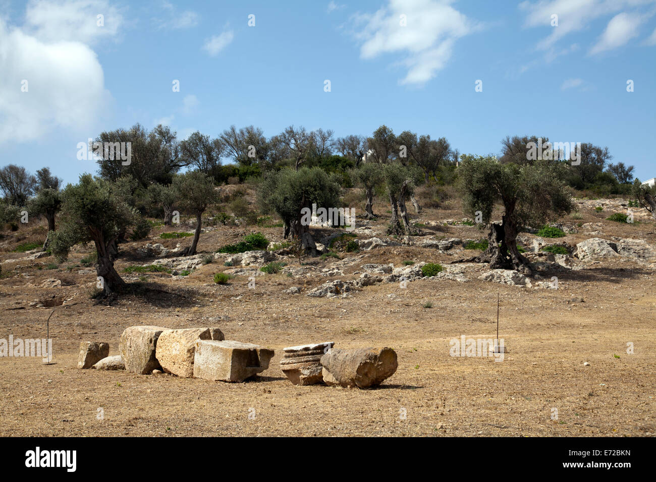 Necropolis Puig Des Molins Grounds-  in Ibiza Old Town - Ibiza Stock Photo