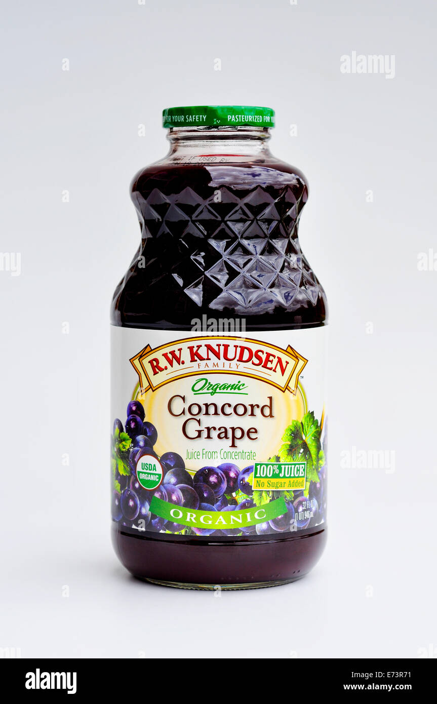 Concord grape juice Stock Photo