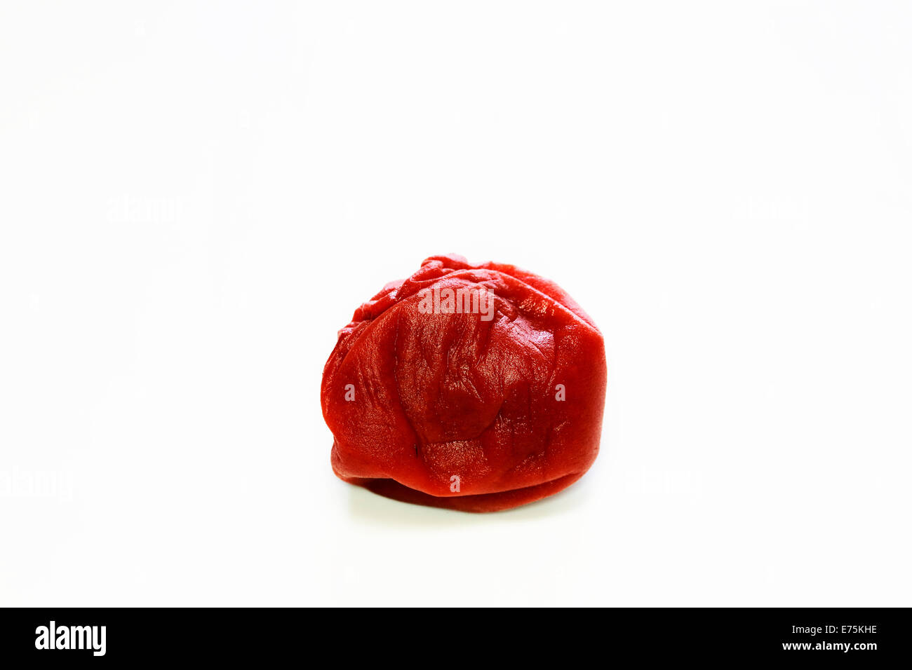 pickled plum on a white background Stock Photo