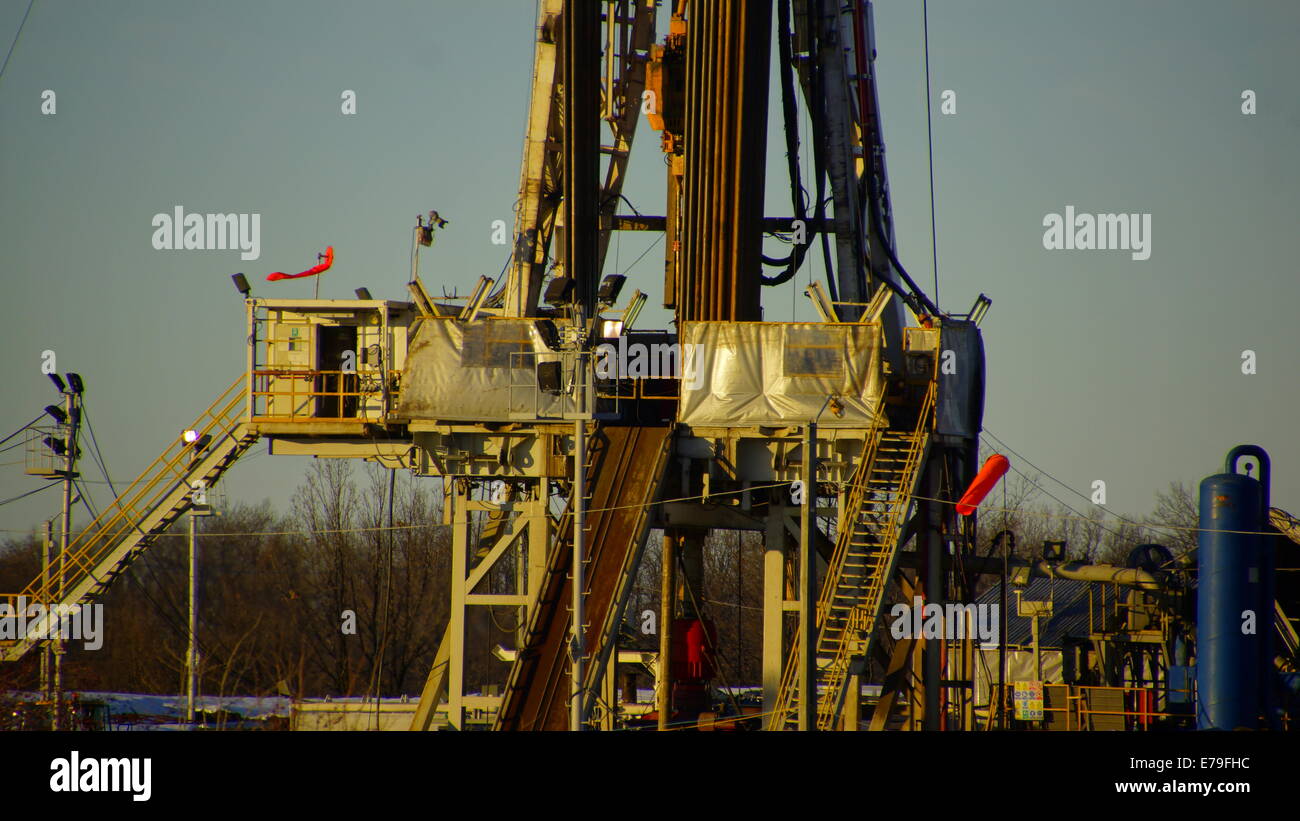 Oil rig close up.. Stock Photo