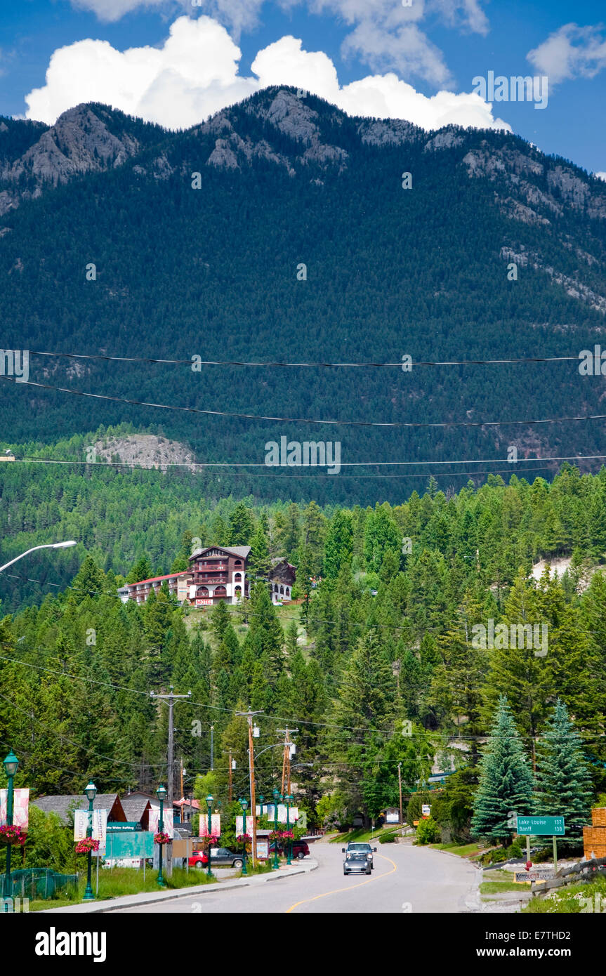 Radium Hot Springs, British Columbia, Canada Stock Photo