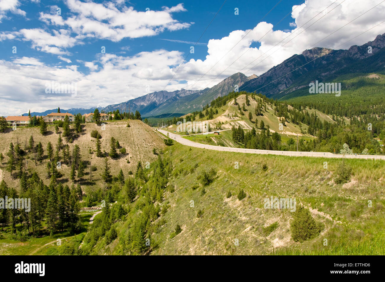 Radium Hot Springs, British Columbia, Canada Stock Photo