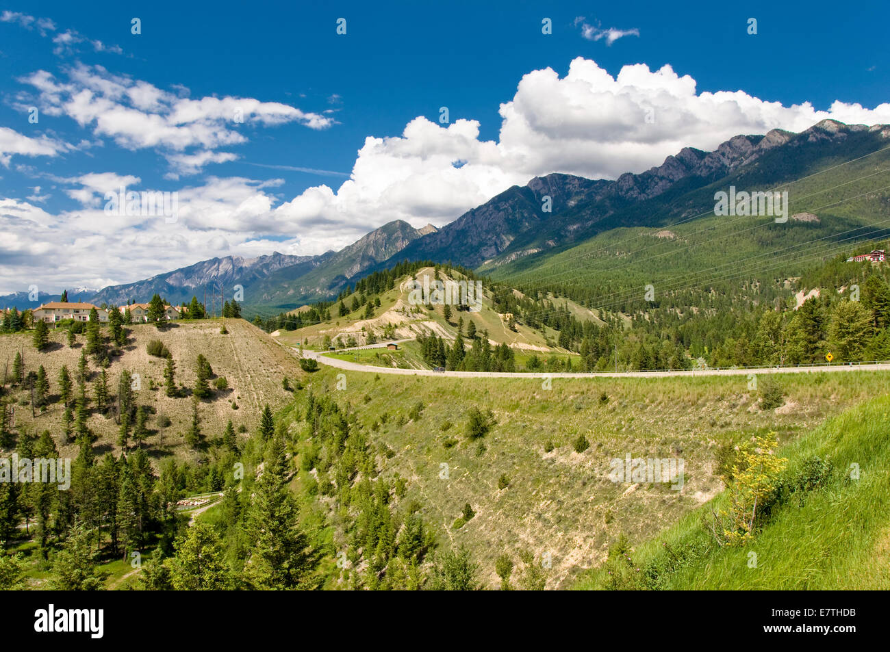 Radium Hot Springs, British Columbia, Canada Stock Photo