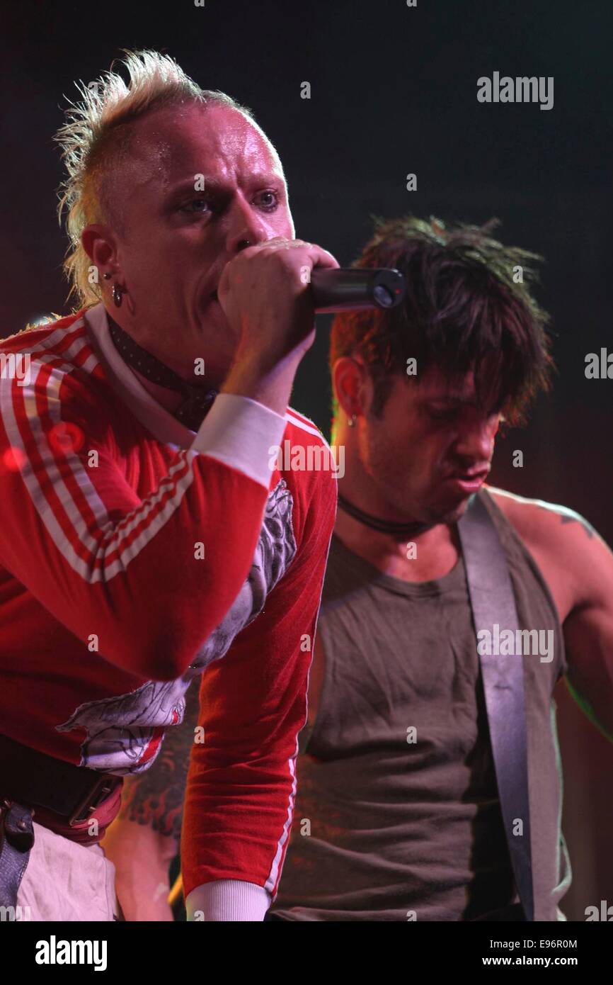 Keith Flint of 'The Prodigy',  T In The Park music festival, Balado, Scotland, 2003. Stock Photo