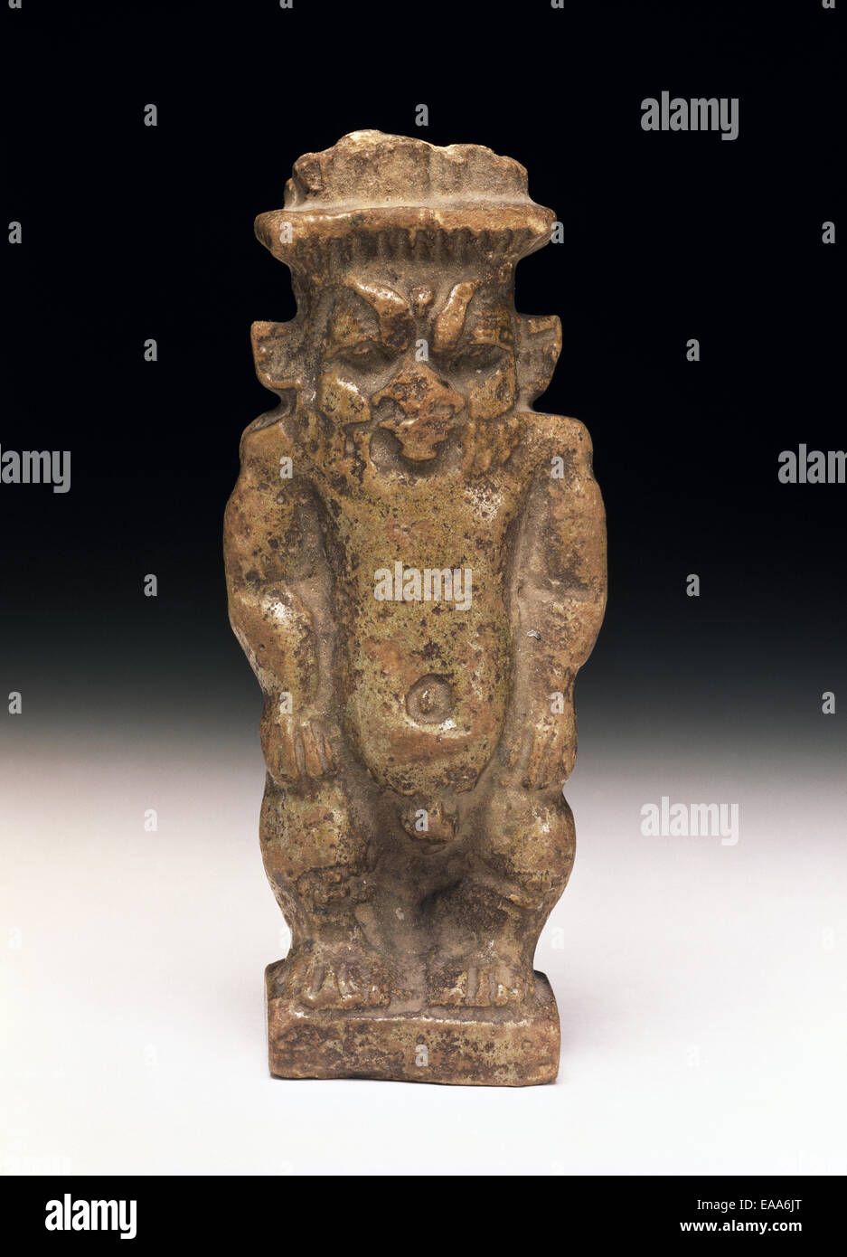 Ancient Egyptian. God Bes. Protector of households. National Archaeology Museum. Madrid. Spain. Stock Photo