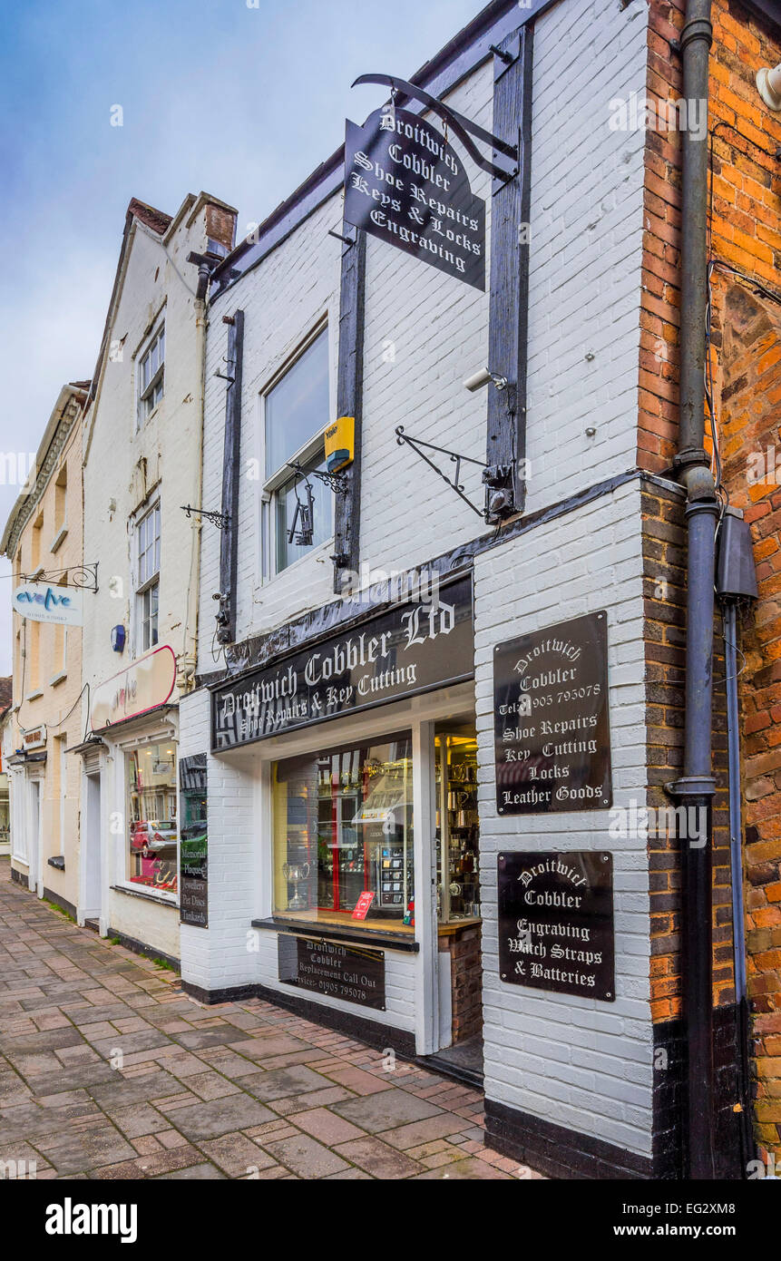 Old historic centre of droitwich spa famous as a salt mining town and thermal bath spa town  old,historic,heritage,building,arch Stock Photo