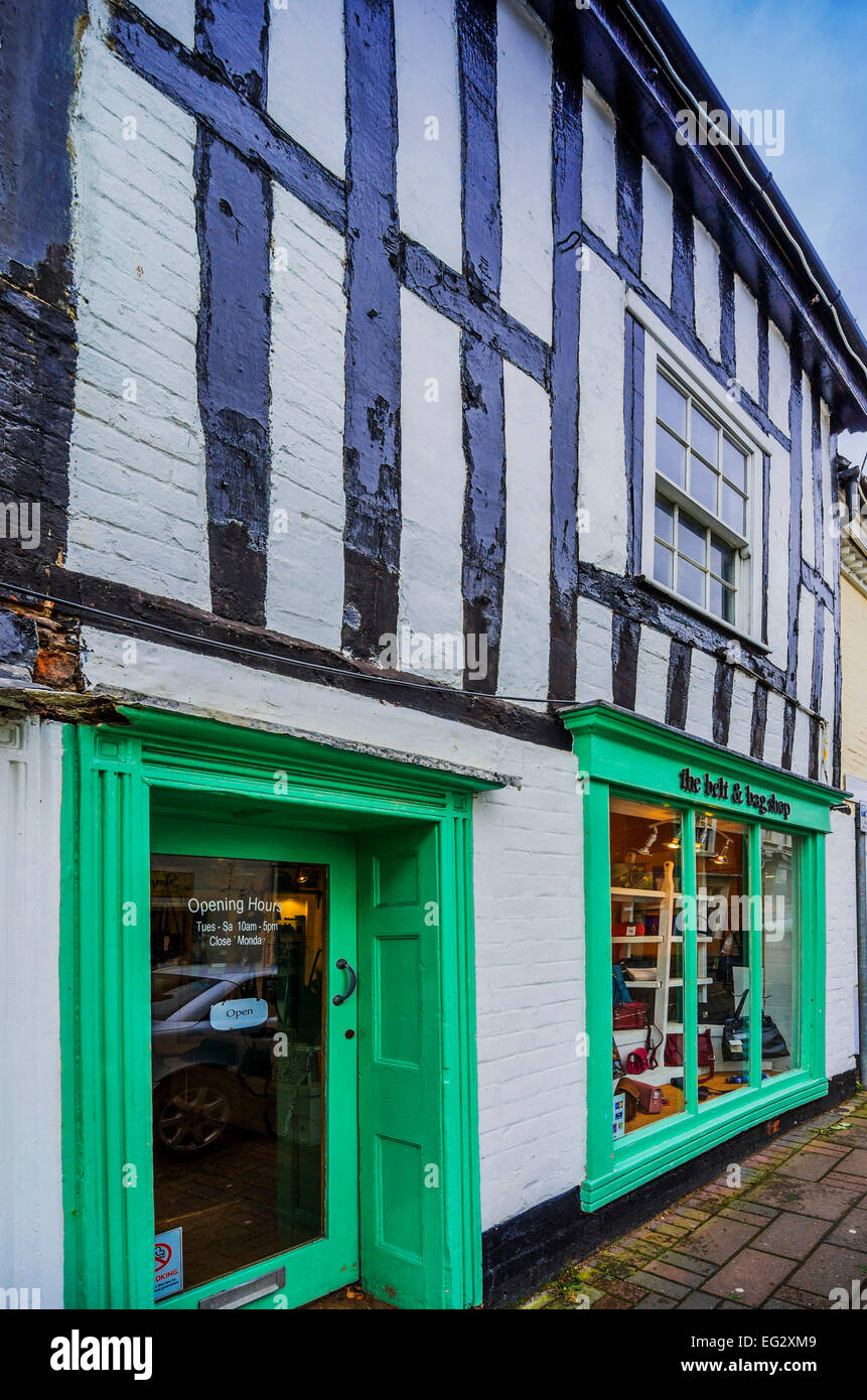 Old historic centre of droitwich spa famous as a salt mining town and thermal bath spa town  old,historic,heritage,building,arch Stock Photo