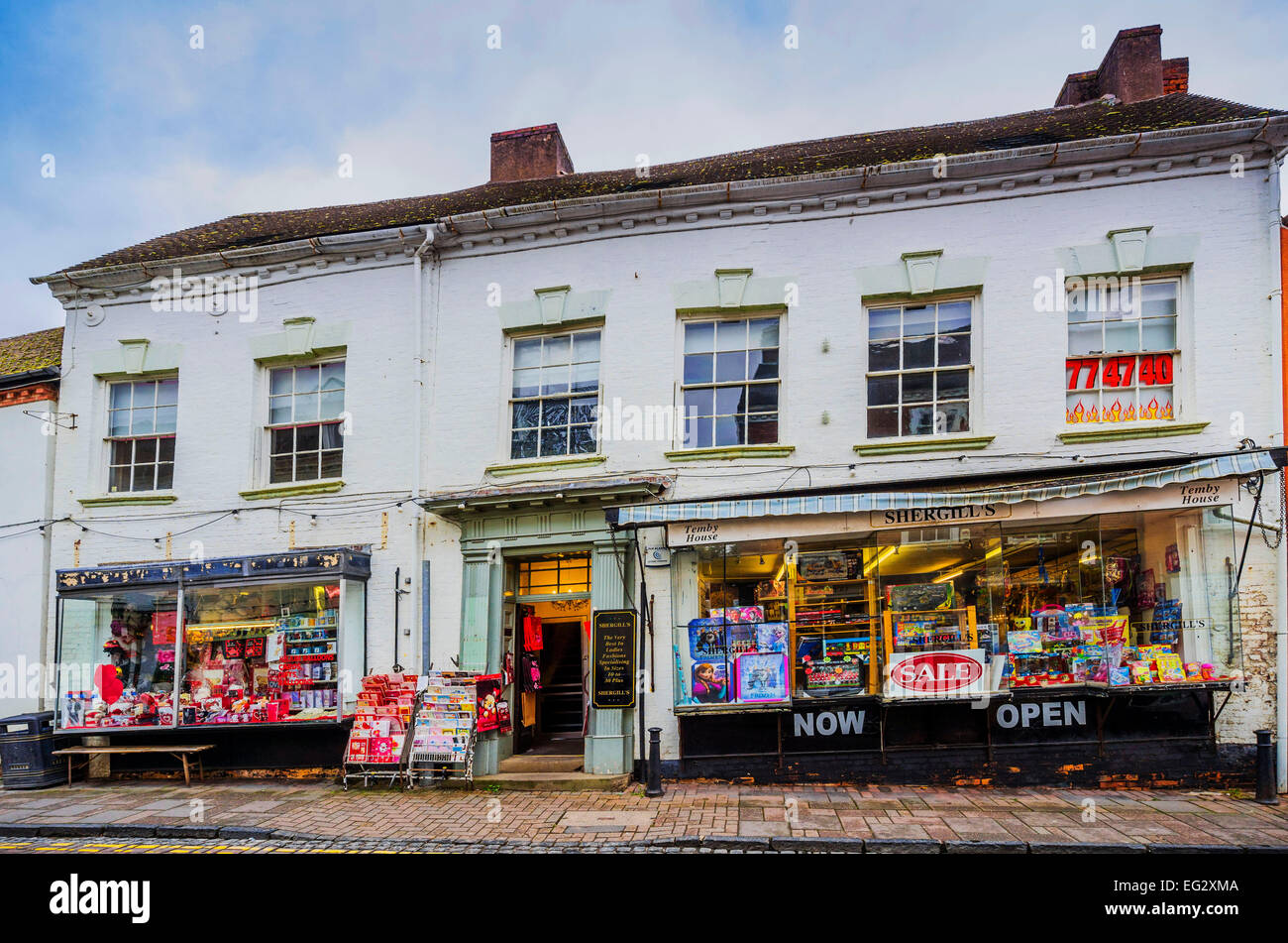 Old historic centre of droitwich spa famous as a salt mining town and thermal bath spa town  old,historic,heritage,building,arch Stock Photo