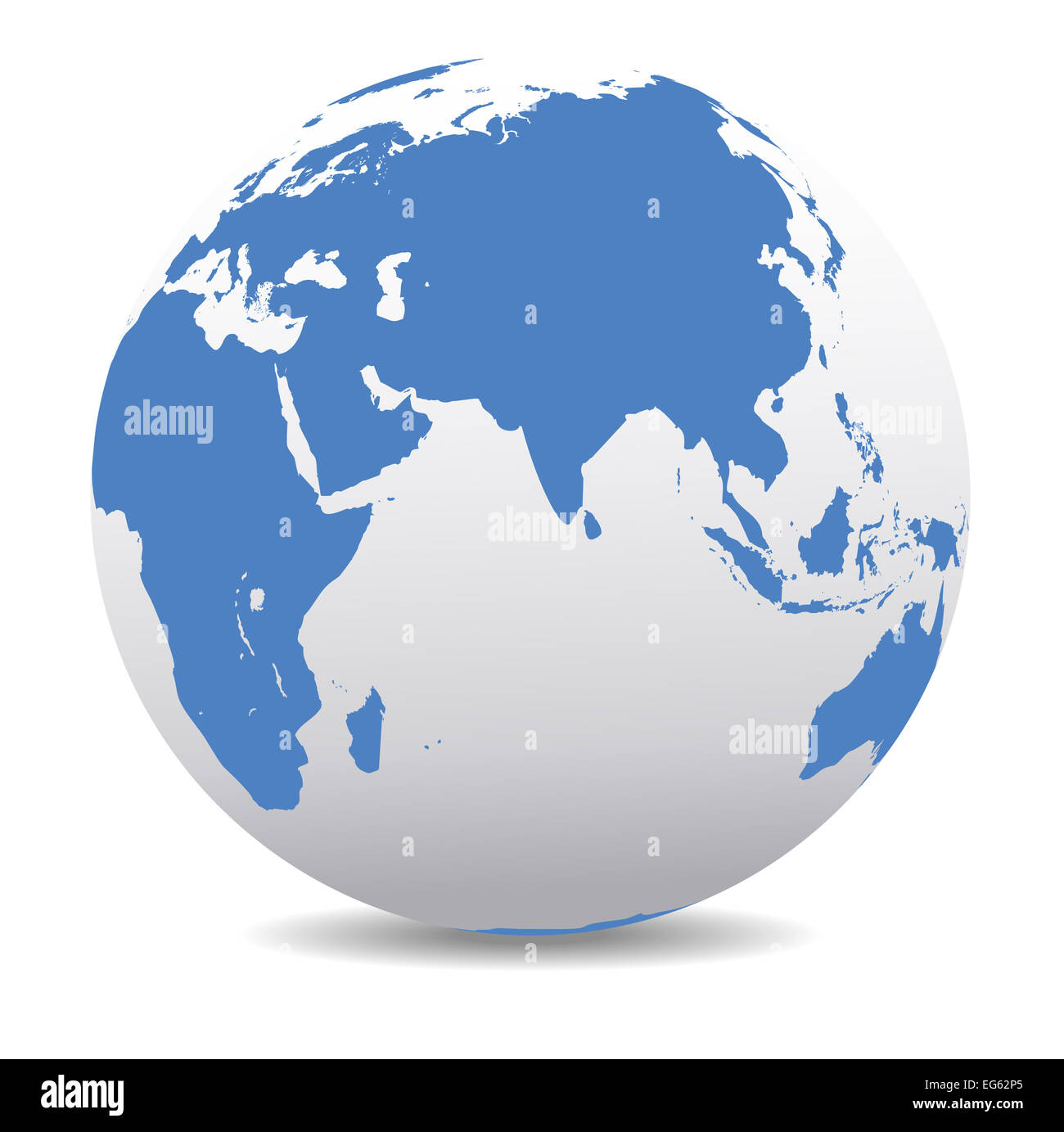 India, Middle East, World, Globe Stock Photo