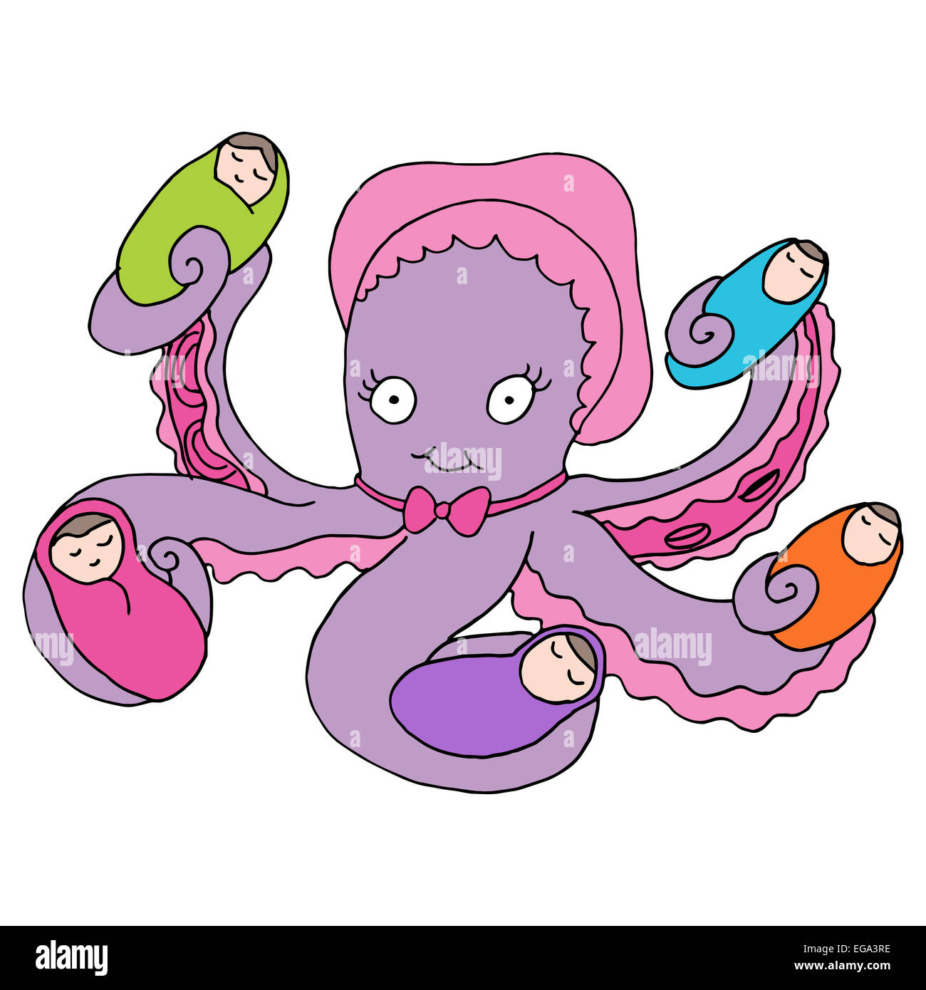 Octopus cartoon Cut Out Stock Images & Pictures - Alamy