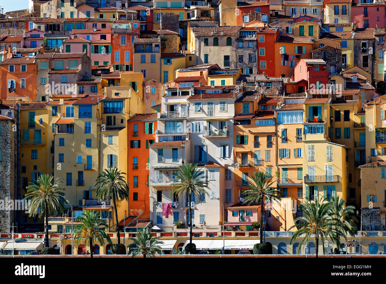 France, City of Menton Stock Photo