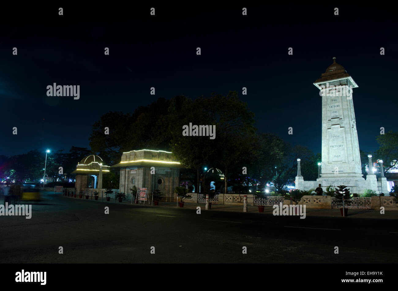 A view of victory war memorial on world war1 and world war 2 at Chennai,Tamilnadu,India Stock Photo