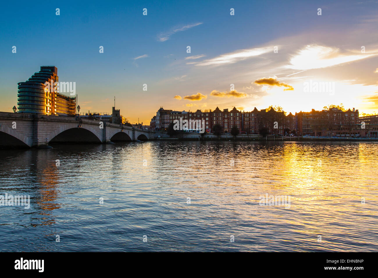 River Thames scene Stock Photo