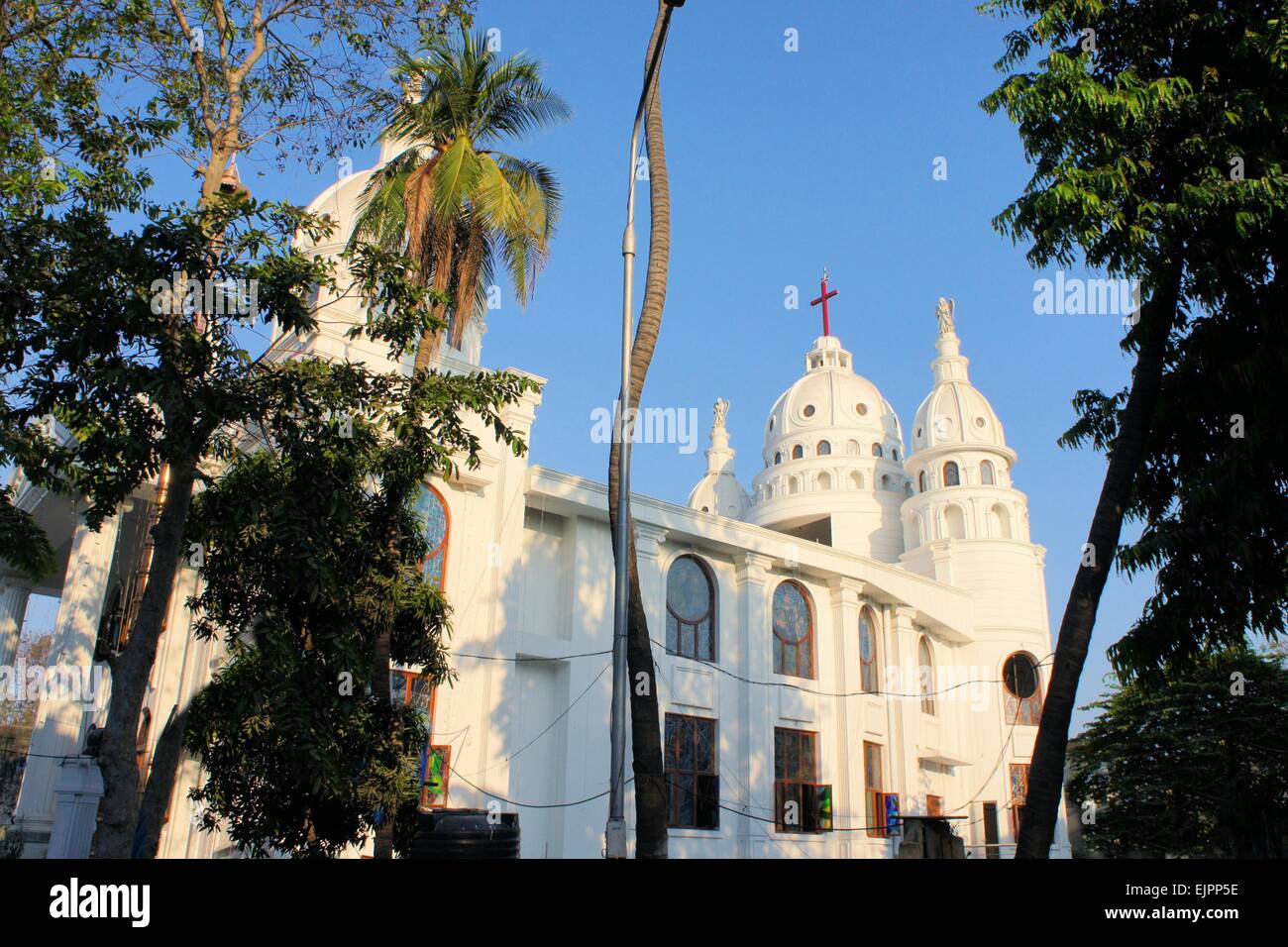 Sacred Heart Catholic Church Chennai, Tamil Nadu, Southern India Stock Photo