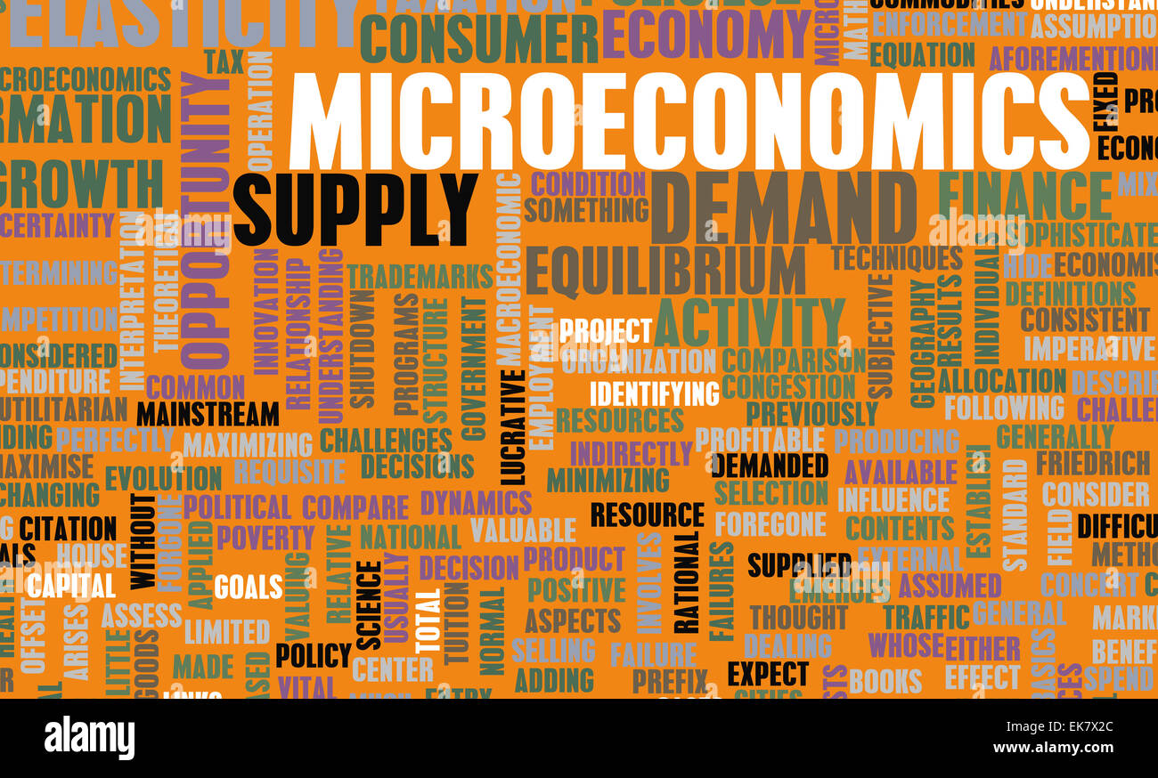 Microeconomics Stock Photo