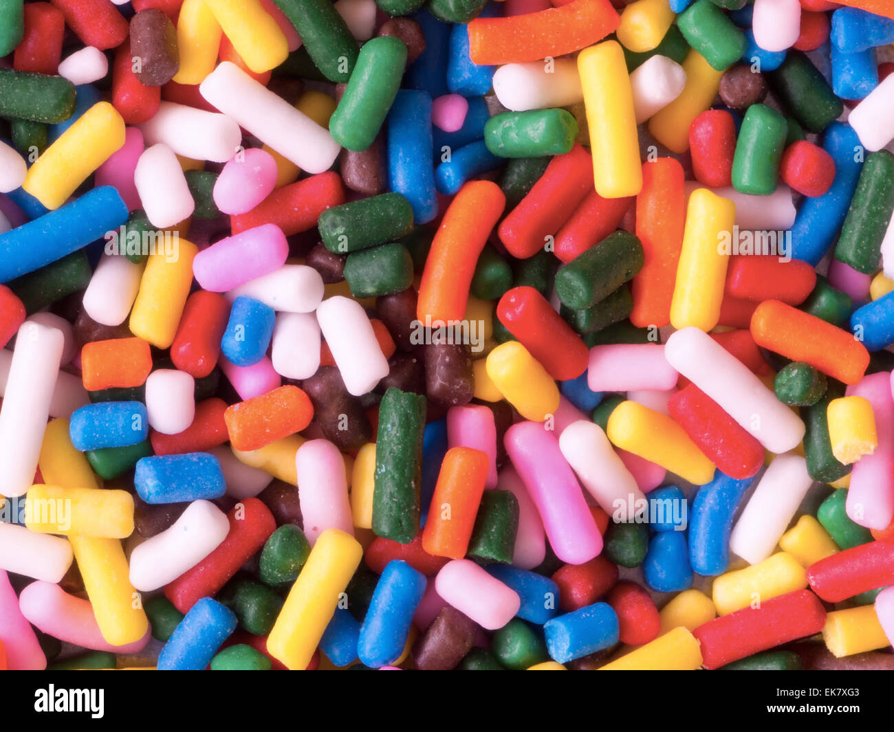 multicolored sprinkles Stock Photo