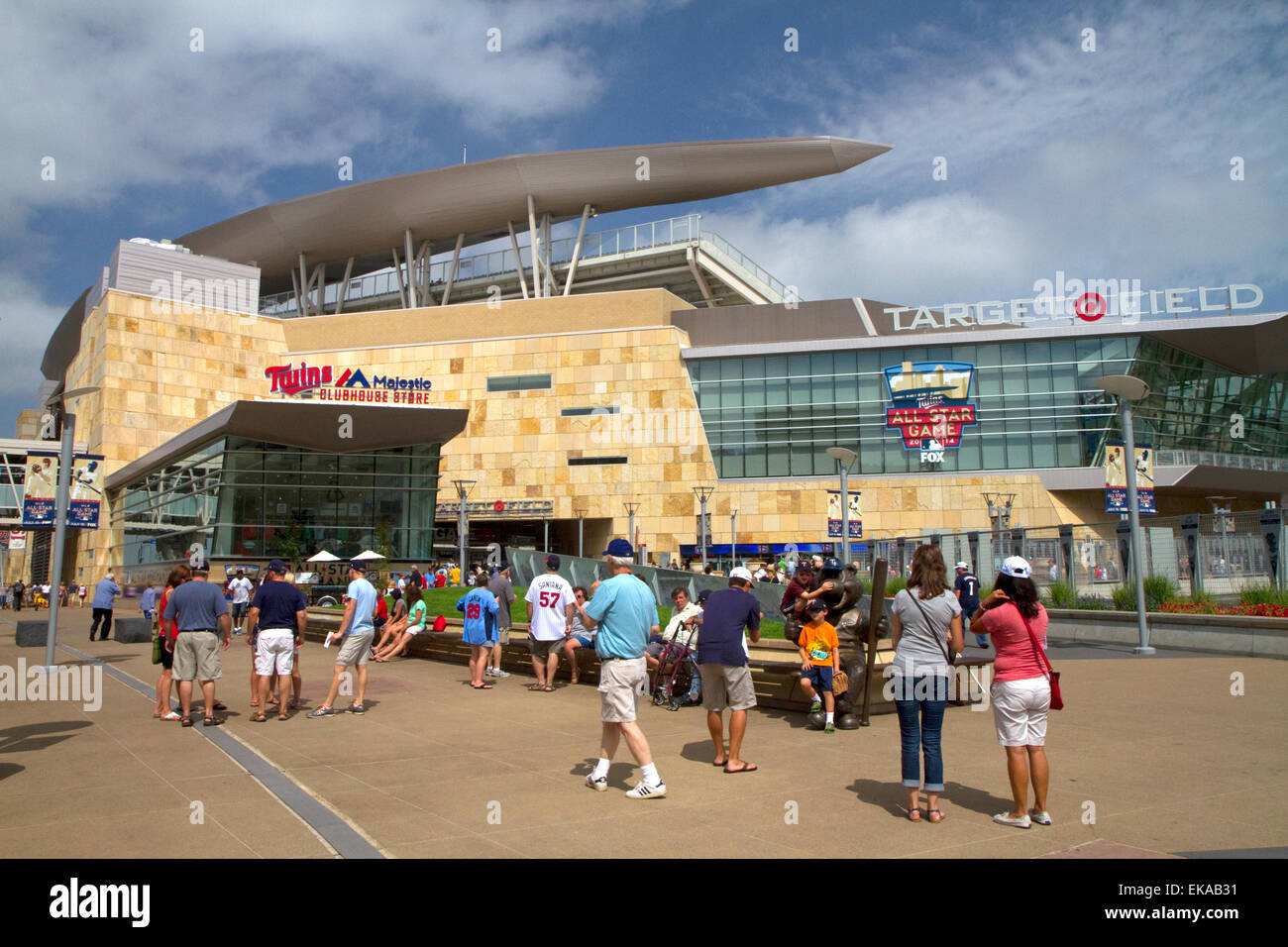 Exterior of Target Field in Minneapolis, Minnesota, USA. Stock Photo