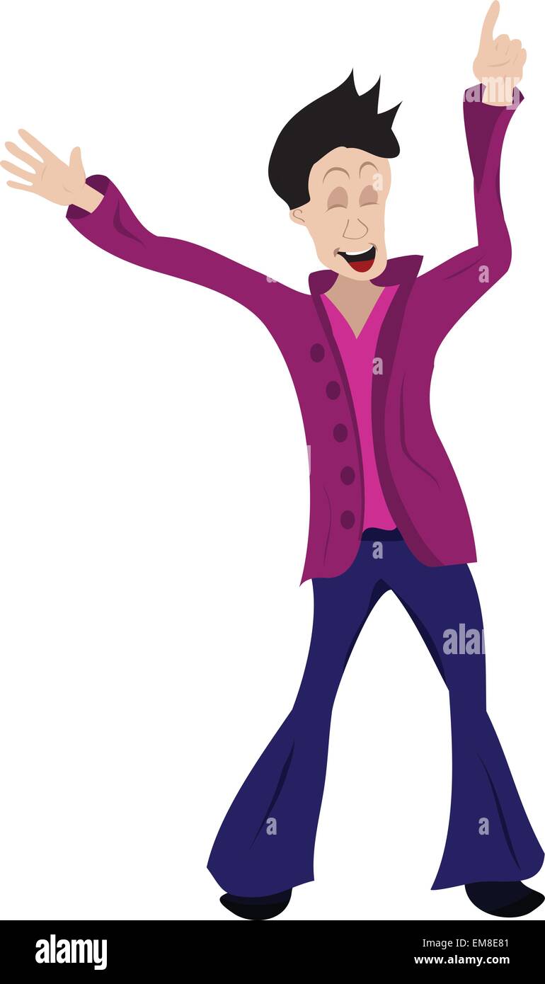 Dancing man vector hi-res stock photography and images - Alamy