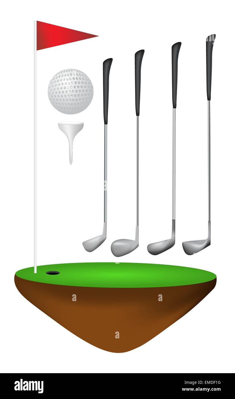 Golf set Stock Vector