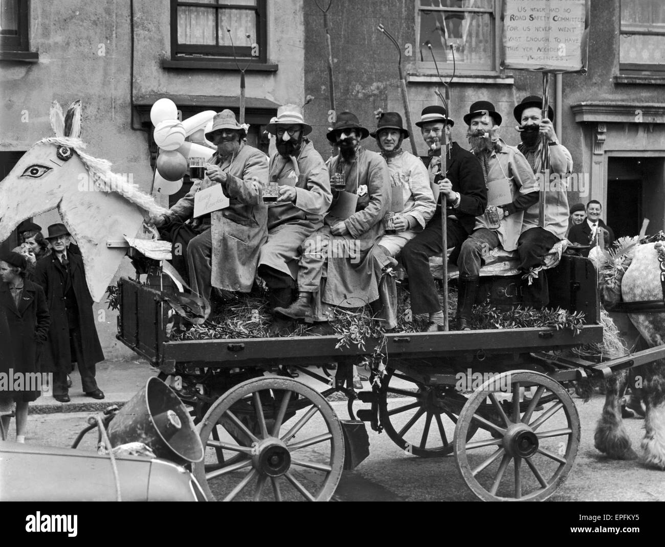 Coronation Day Celebrations, Plymouth, 2nd June 1953. Stock Photo