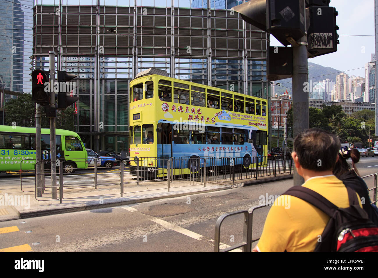 Double-deck bus Stock Photo