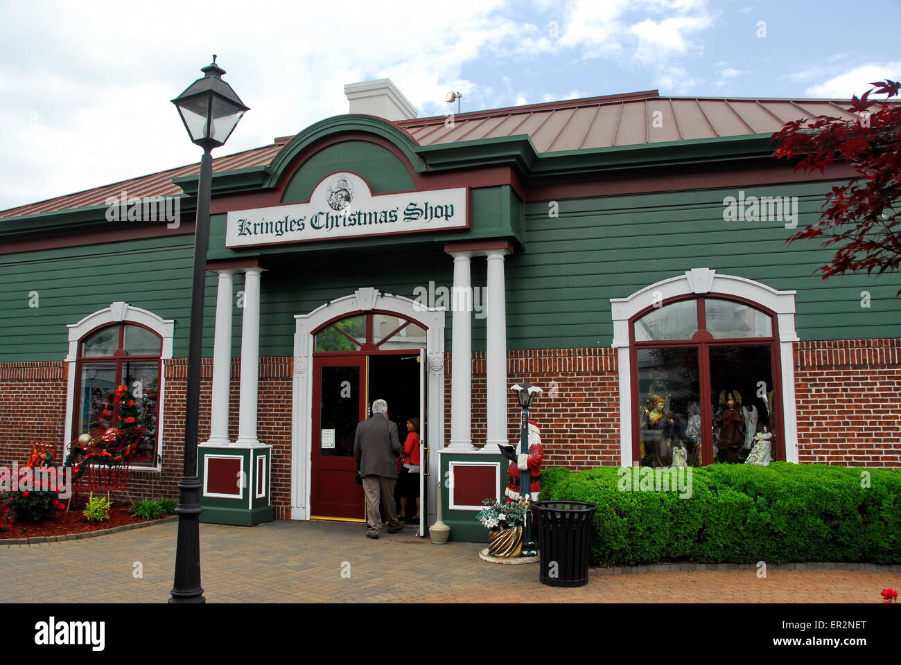 Kringles' Christmas Shop in Grand Village Shopping Center in Branson, Missouri Stock Photo