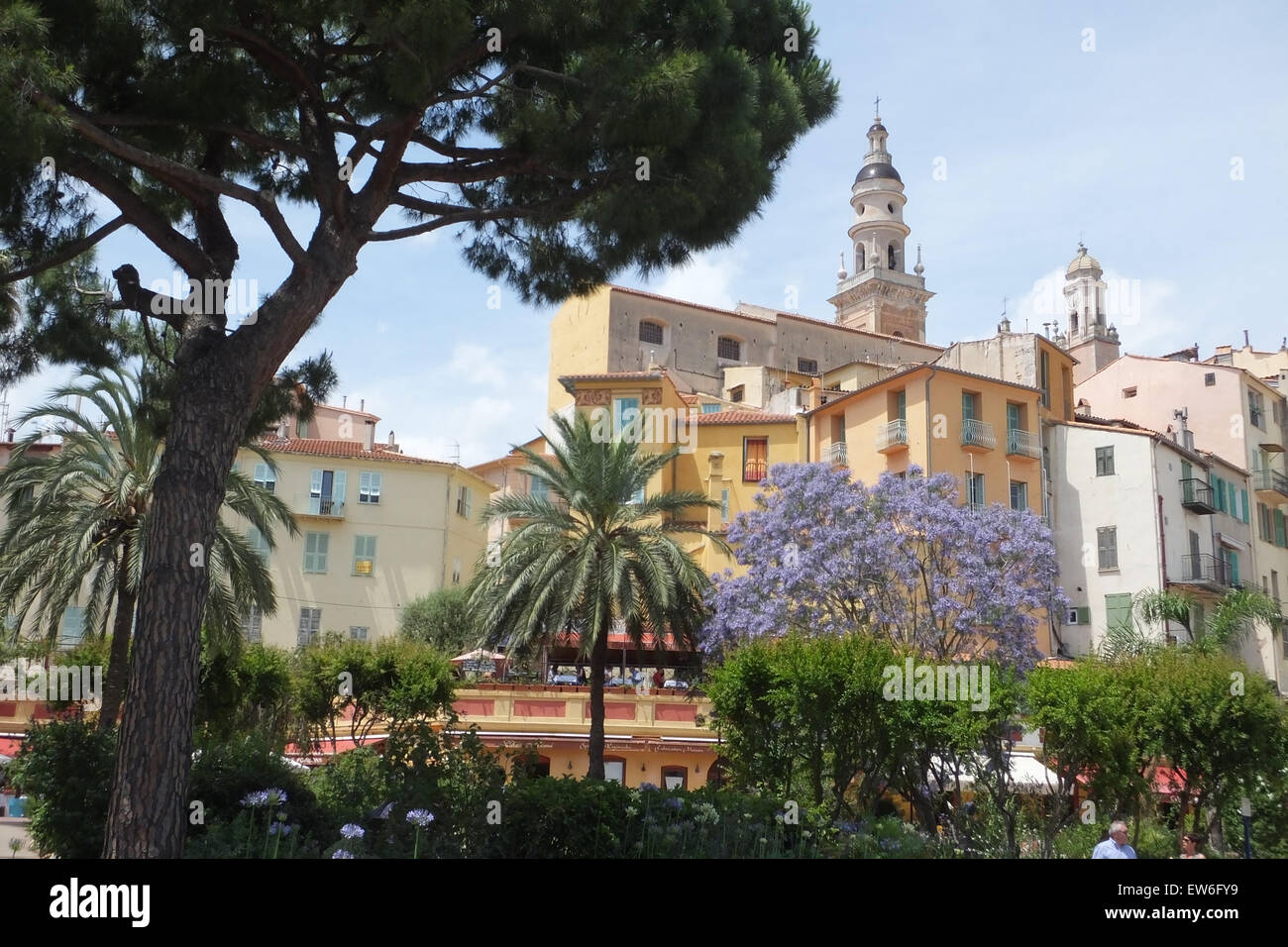 Menton France Stock Photo