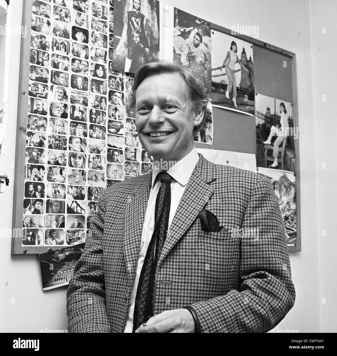 Peter Bryant producer for the BBC science fiction series Dr Who story 'Seeds of Death'. Seen here at the BBC studios at Lime Grove in West London. 27th January 1969 Stock Photo