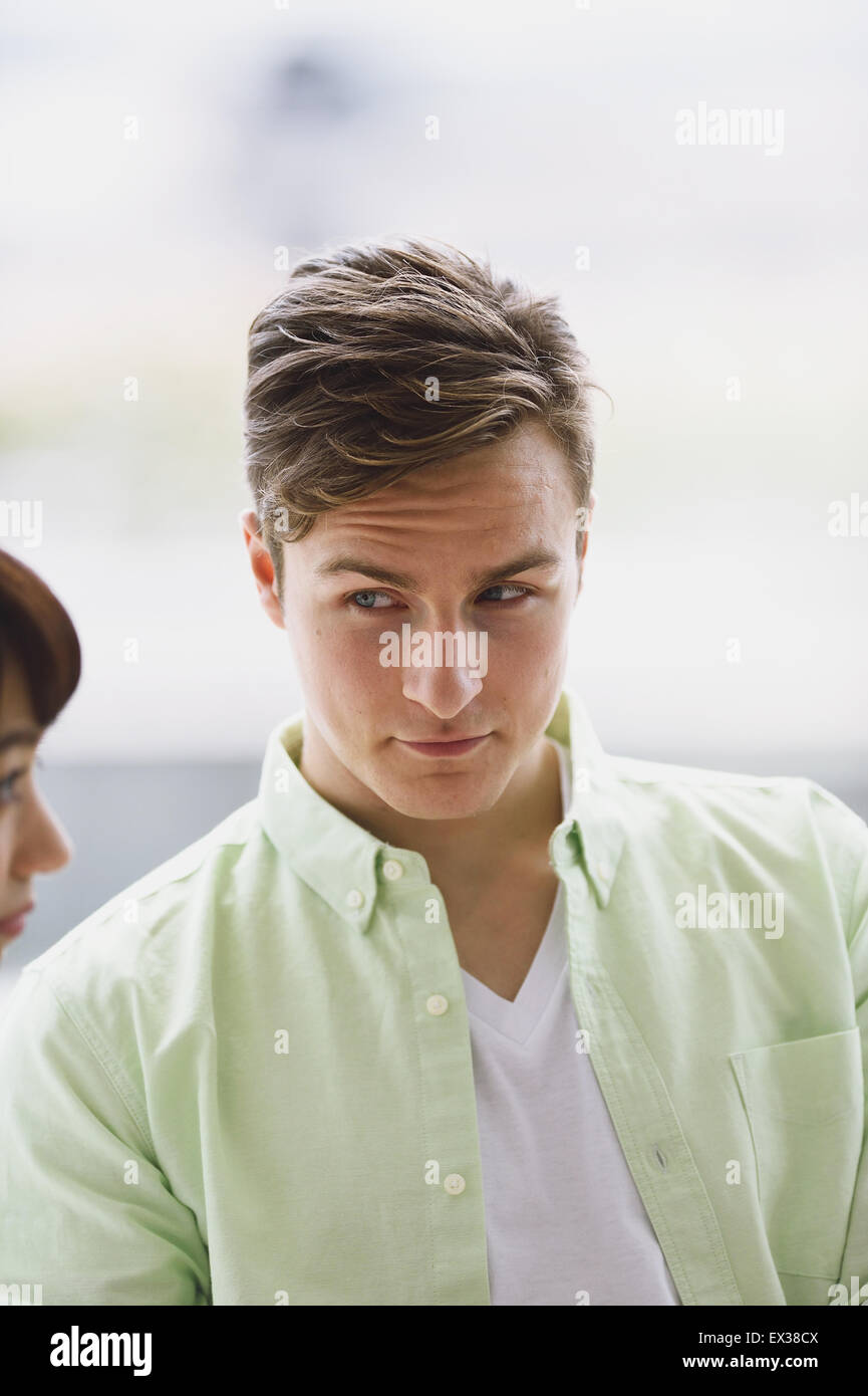 Young Caucasian University student portrait Stock Photo