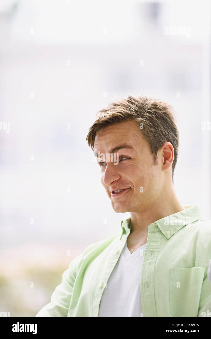 Young Caucasian University student portrait Stock Photo