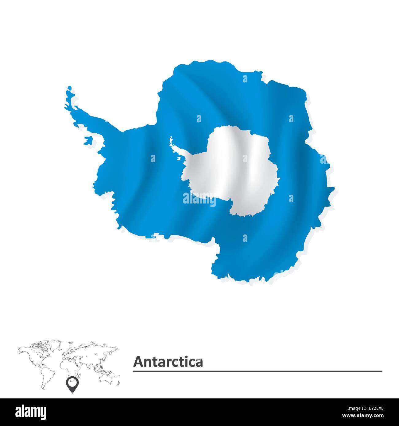 Antarctica map Cut Out Stock Images & Pictures - Alamy