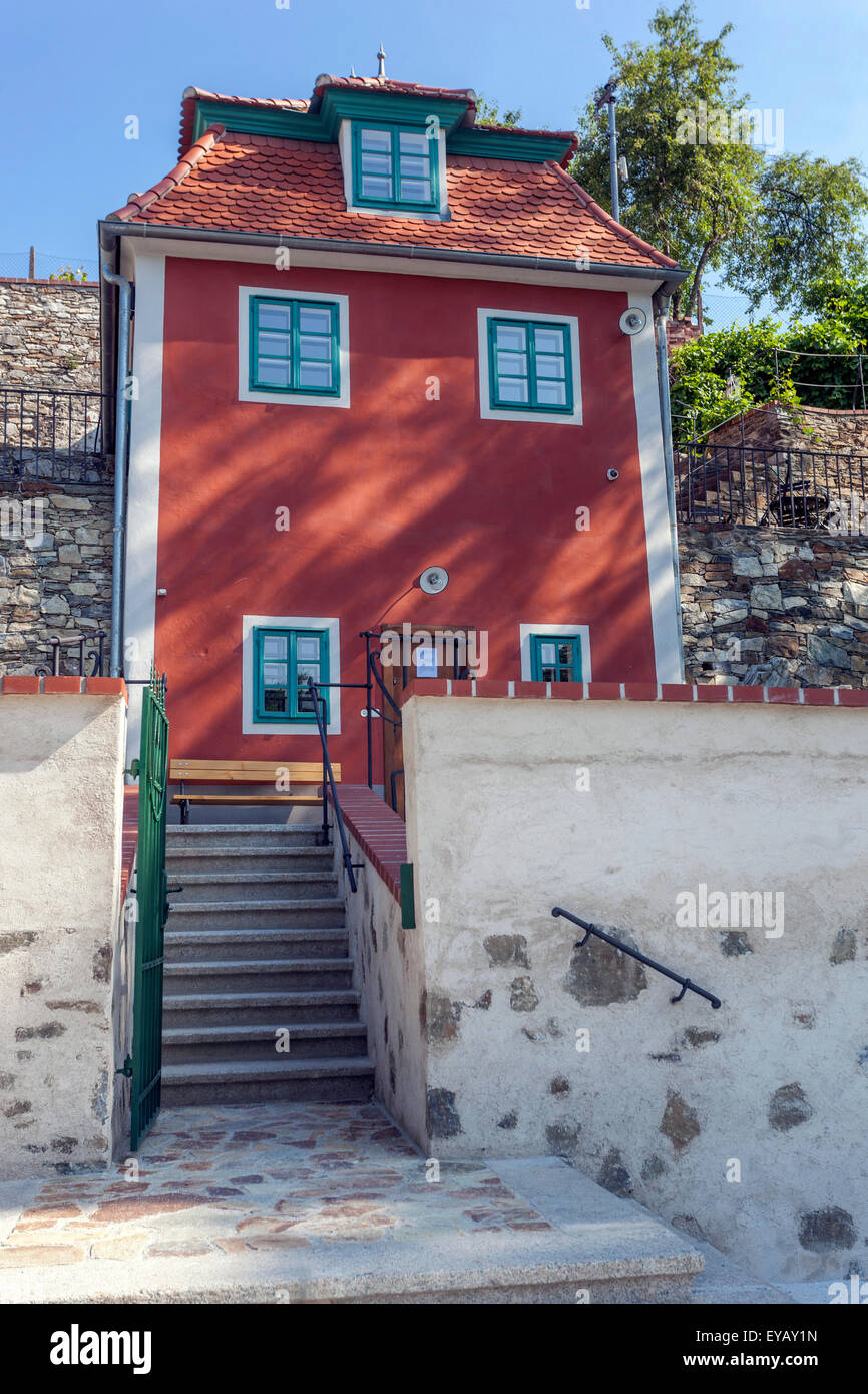 Cesky Krumlov Czech Republic, Egon Schiele atelier Stock Photo