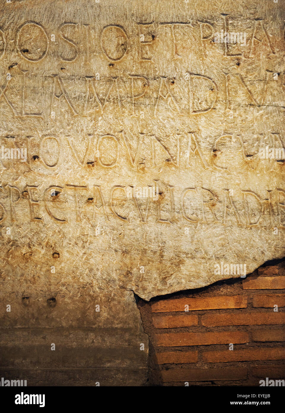 Roman letters texture Stock Photo