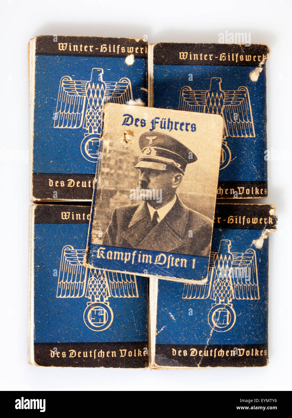 Nazi Third Reich propaganda, magazines of Winterhilfswerk or Winter Relief of the German Peoples, 1939, Stock Photo